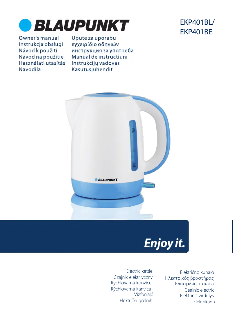 Página 1 del manual Manual de usuario Blaupunkt EKP401BL