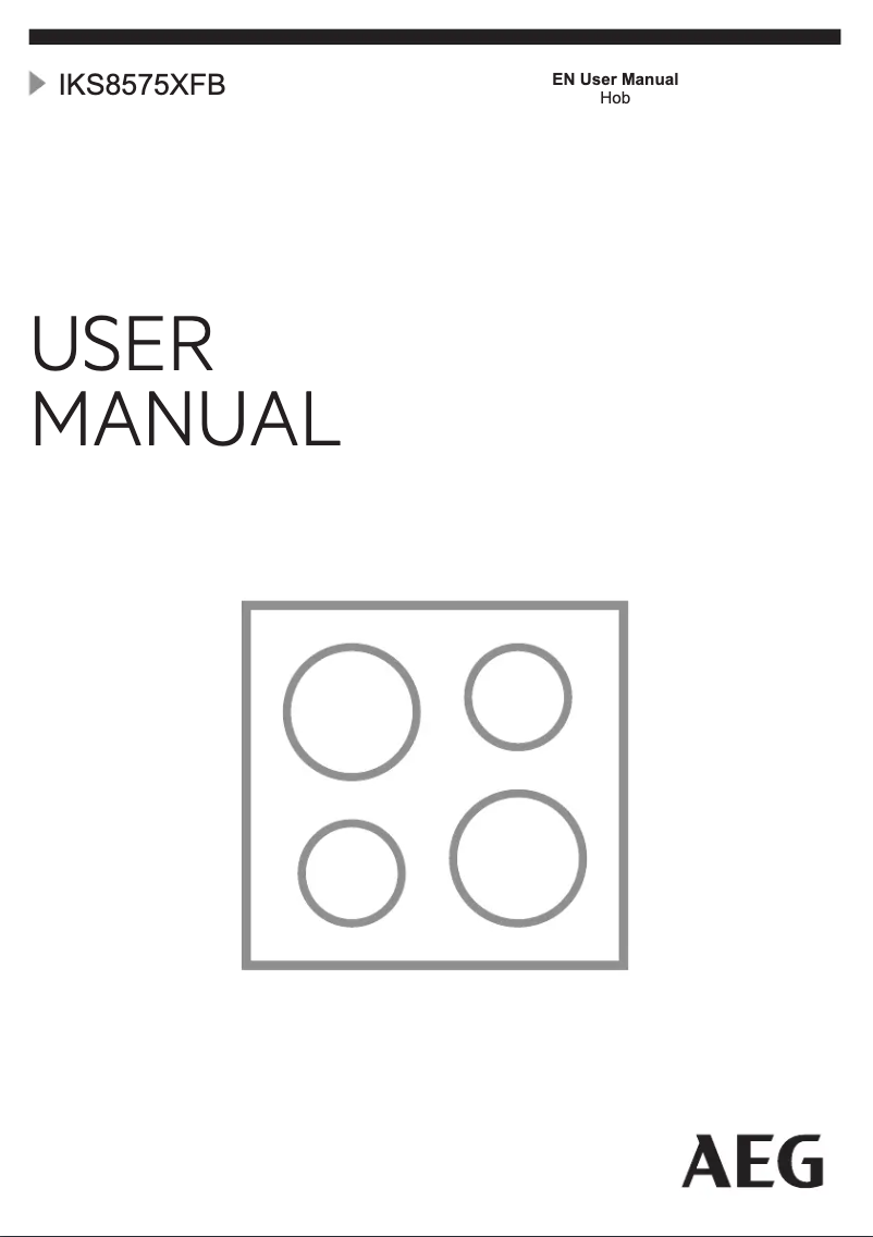 Page 1 de la notice Manuel utilisateur AEG IKS8575XFB