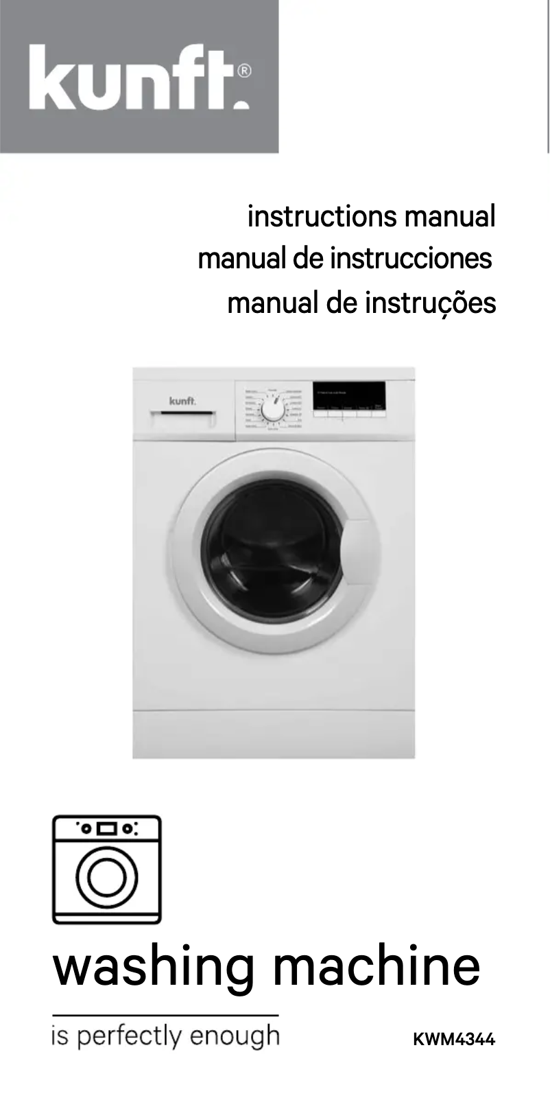 Page 1 de la notice Manuel utilisateur Kunft KWM4344