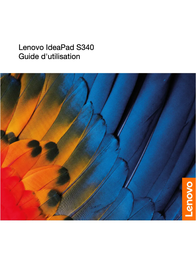 Page 1 de la notice Manuel utilisateur Lenovo IdeaPad S340