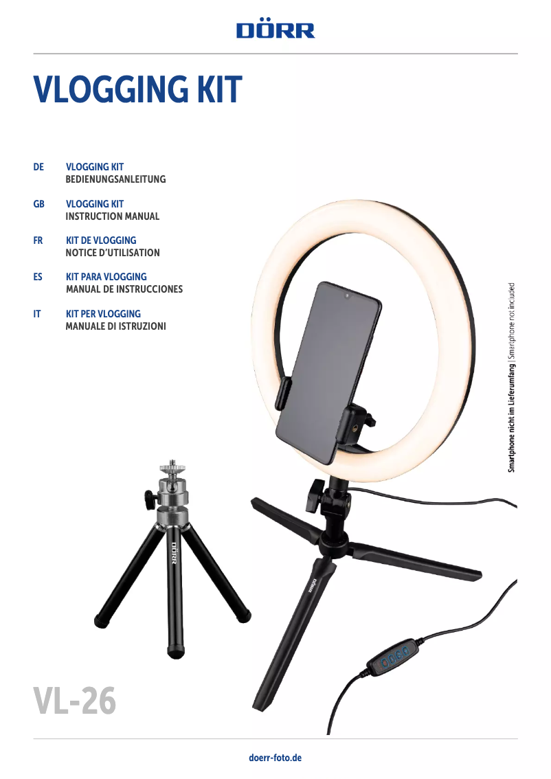 Page 1 de la notice Manuel utilisateur Dörr VL-26