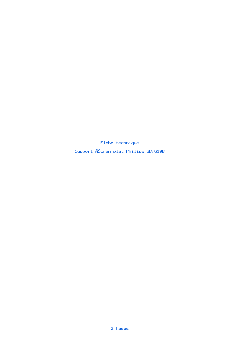 Image de la première page du manuel de l'appareil SB7G19B