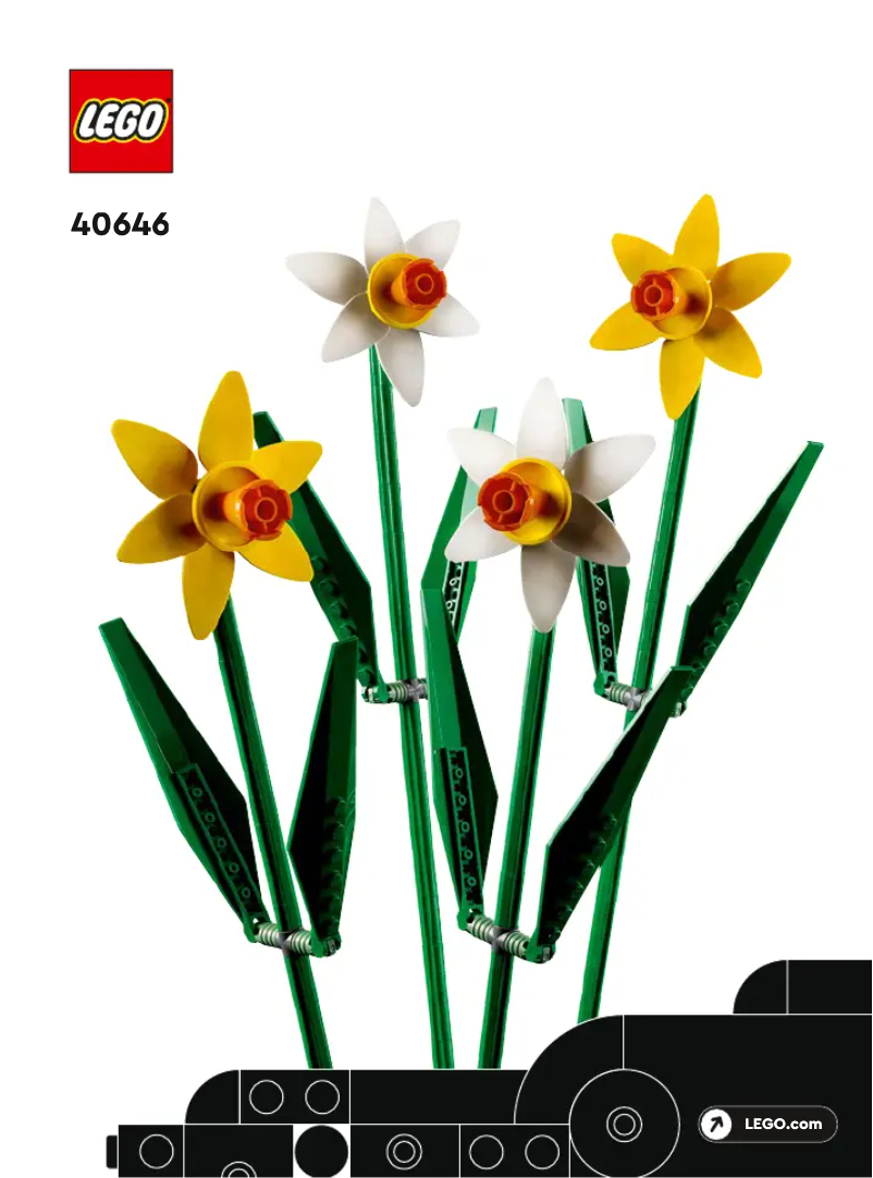 Page 1 de la notice Manuel utilisateur Lego Daffodils 40646