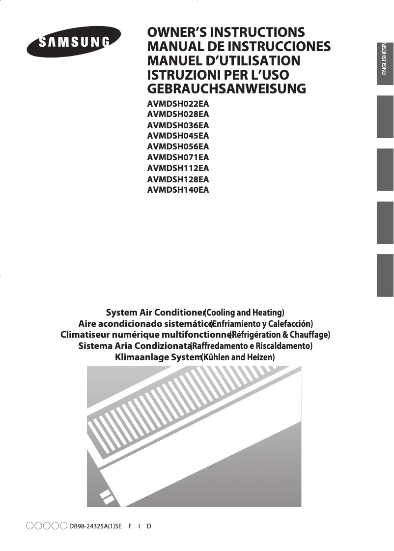 Página 1 del manual Manual de usuario Samsung AVMDSH022EA
