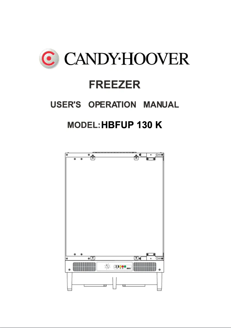 Page 1 de la notice Manuel utilisateur Hoover HBFU130K