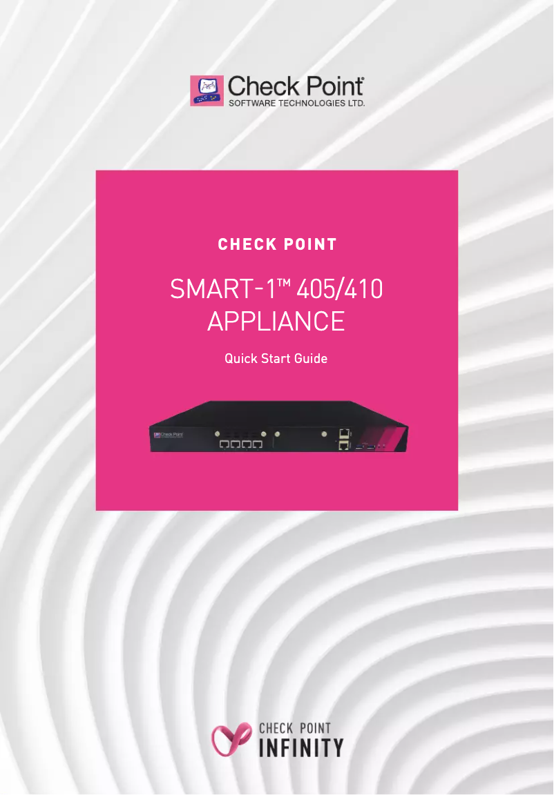 Página 1 del manual Manual de usuario Check Point Smart-1 405