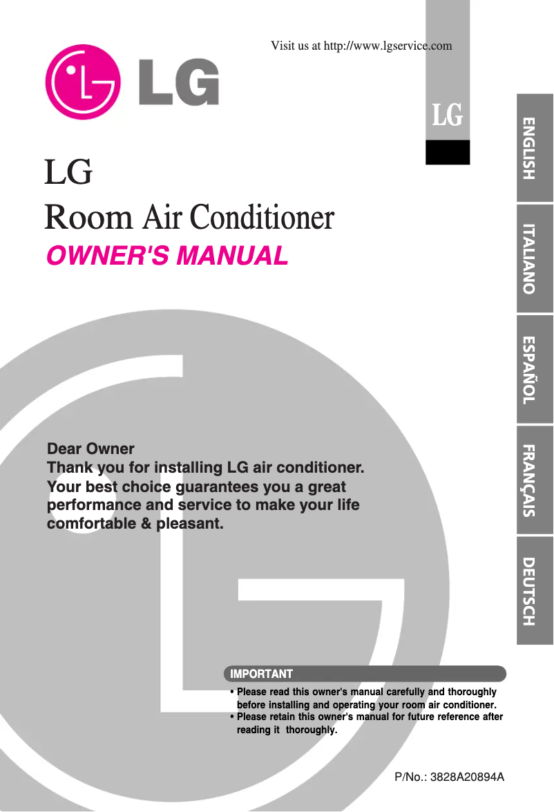 Page 1 of the manual User Manual LG ASUH2465GM0