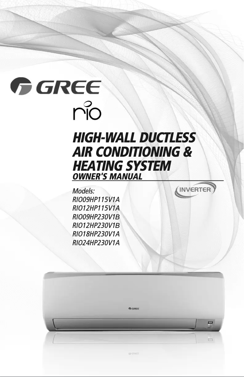 Página 1 del manual Manual de usuario Gree RIO12HP230V1BH