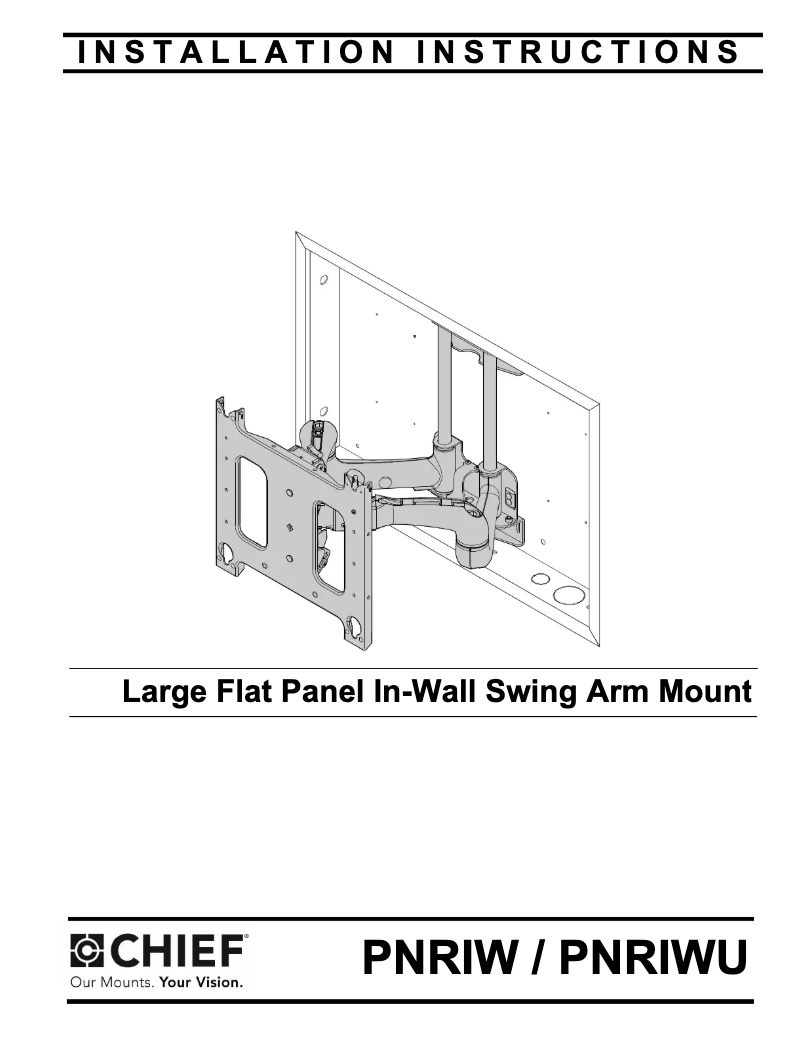 Page 1 de la notice Manuel utilisateur Chief PNRIWUB