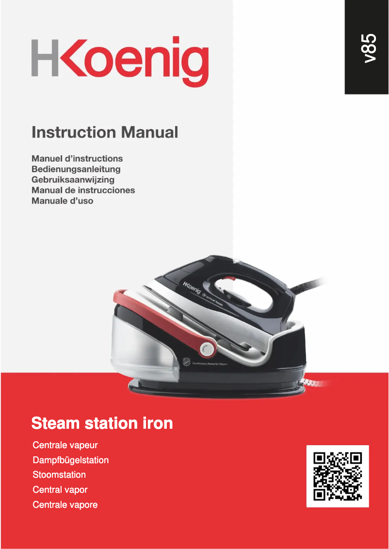 Page 1 de la notice Manuel utilisateur H.Koenig V85