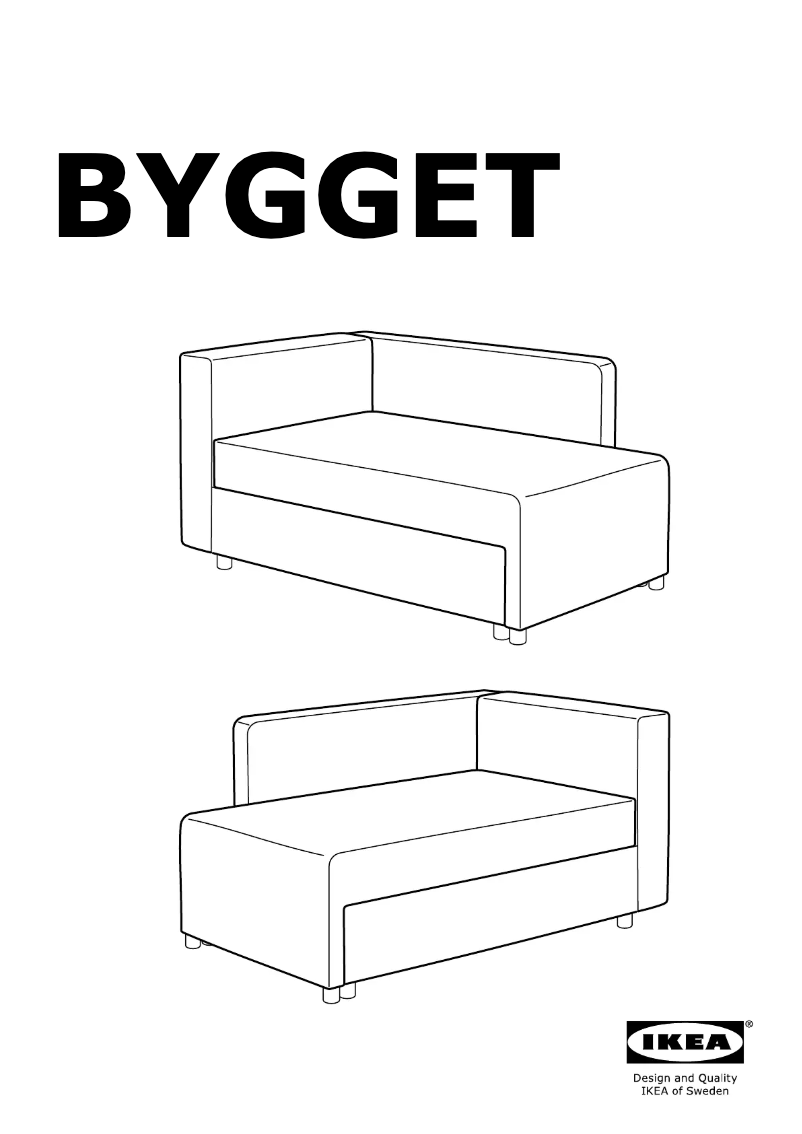 Page 1 de la notice Manuel utilisateur Ikea BYGGET 605.168.97
