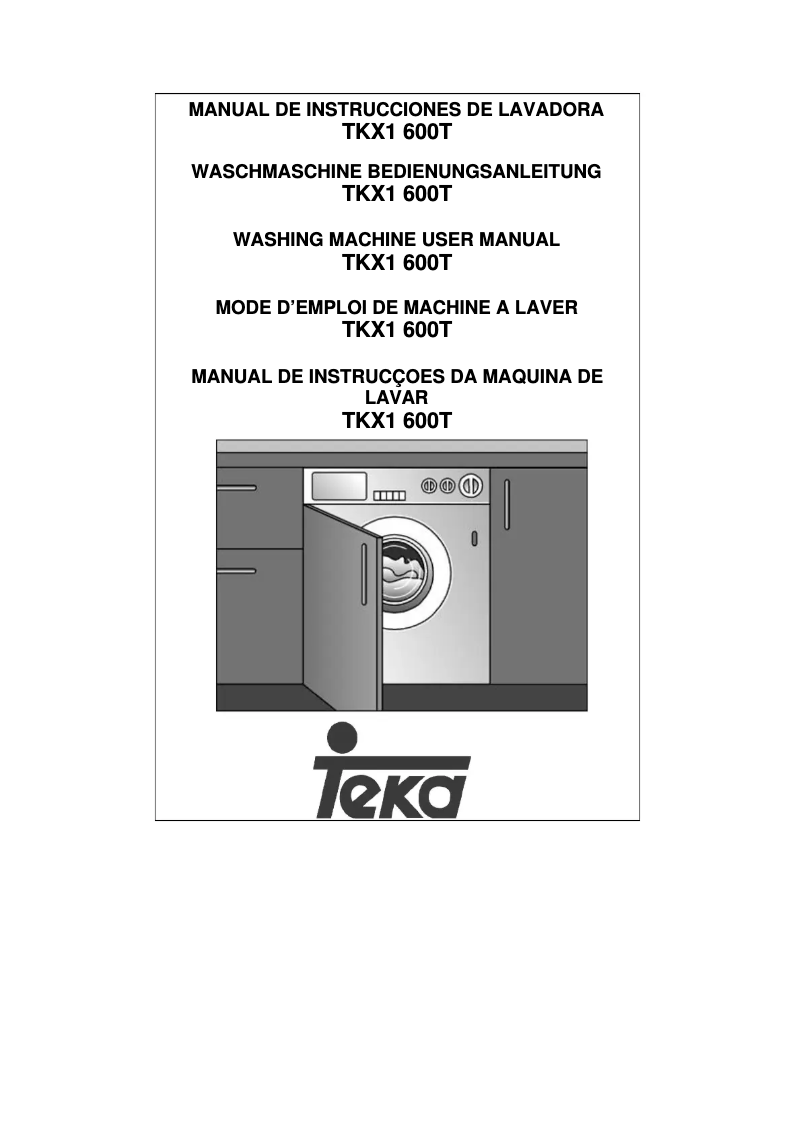 Page 1 de la notice Manuel utilisateur Teka TKX1 600T
