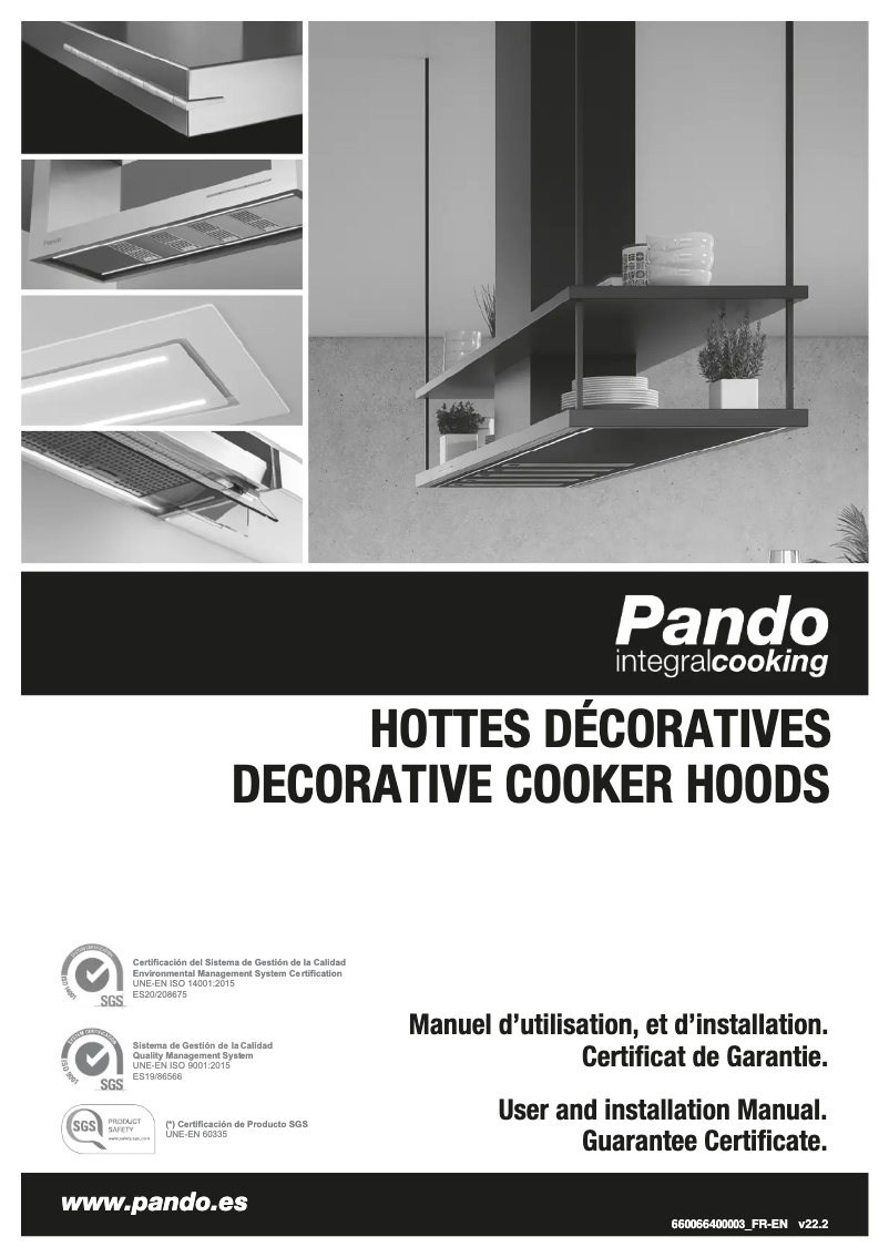 Page 1 de la notice Guide d'installation Pando P-725