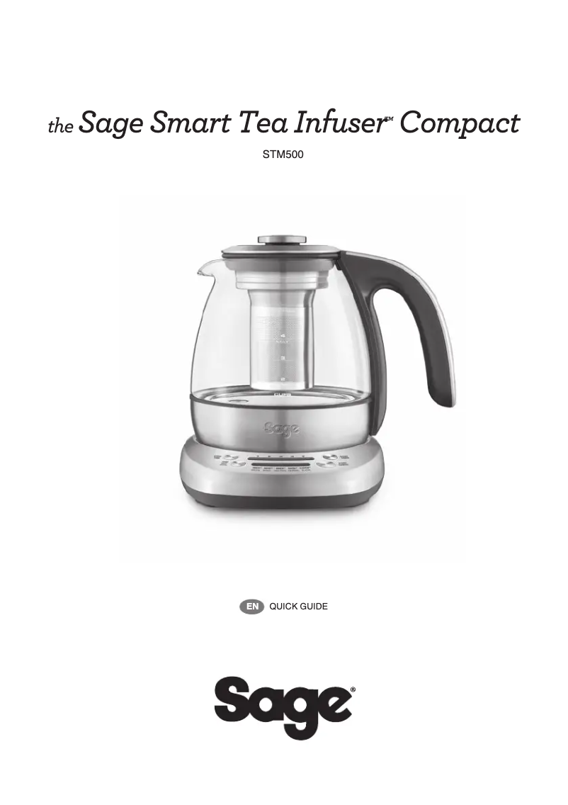 Page 1 de la notice Manuel utilisateur Sage the Smart Tea Infuser Compact BTM500