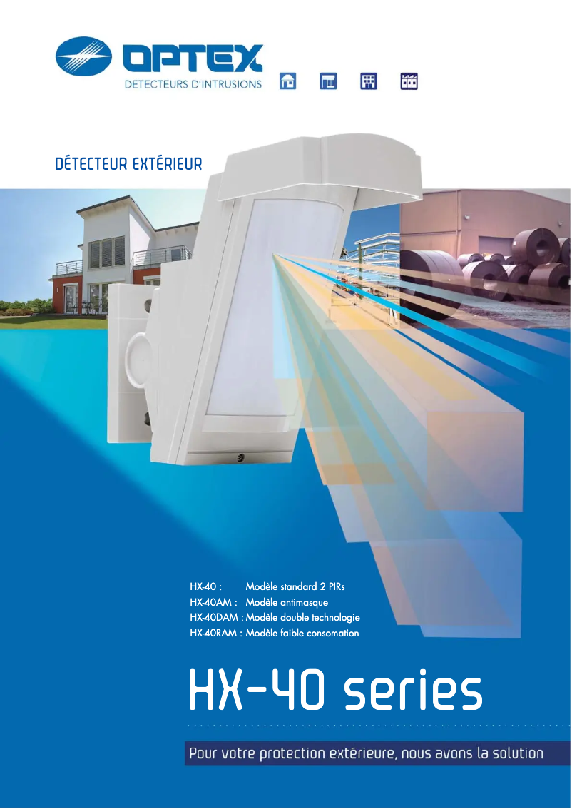 Page 1 de la notice Brochure Optex HX-40DAM
