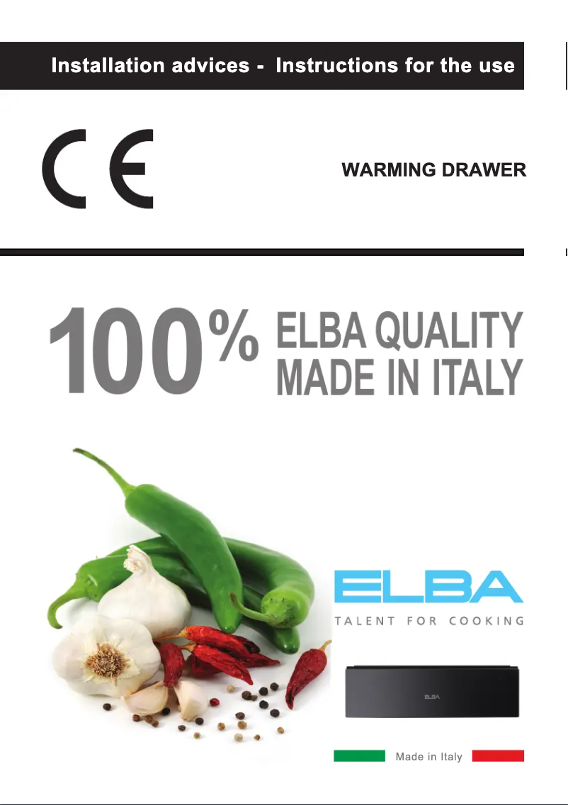 Page 1 de la notice Manuel utilisateur Elba EL 14B DW