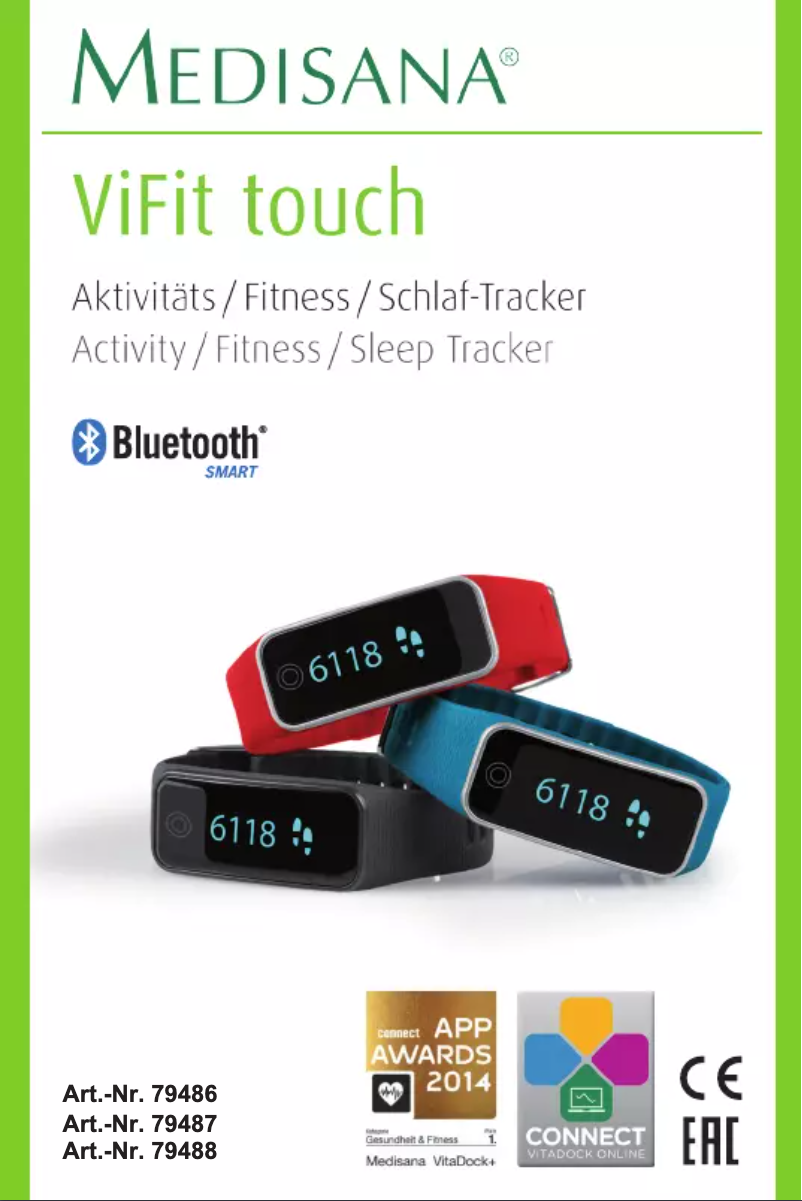 Page 1 de la notice Manuel utilisateur Medisana ViFit touch