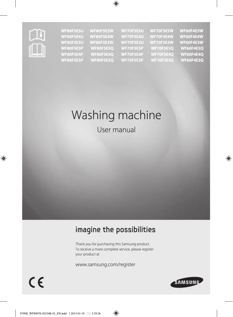 Página 1 del manual Manual de usuario Samsung EcoBubble