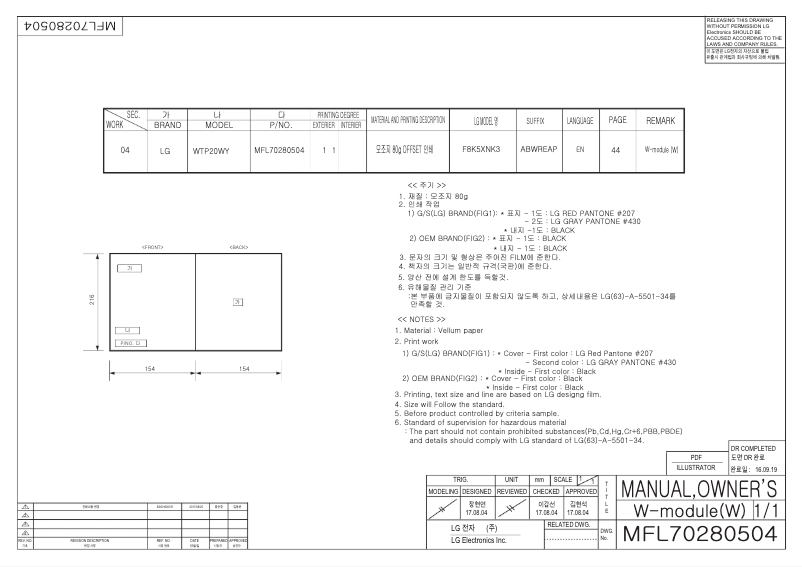 Página 1 del manual Manual de usuario LG TWIN171411B