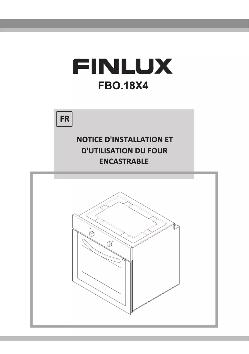 Page 1 de la notice Manuel utilisateur Finlux FBO.18X4