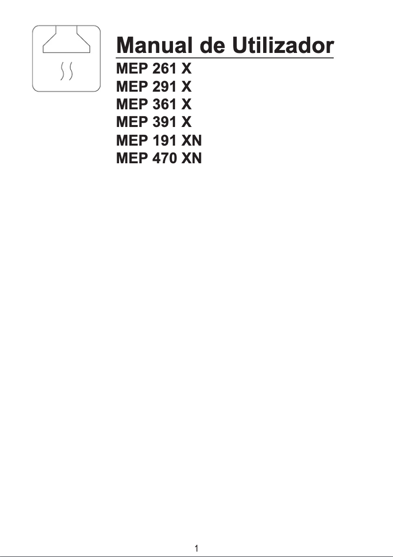 Page 1 of the manual User Manual Meireles MEP 61 X