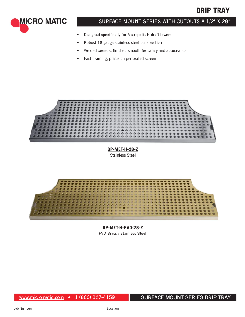 Página 1 del manual Manual de usuario Micro Matic DP-MET-H-28-Z