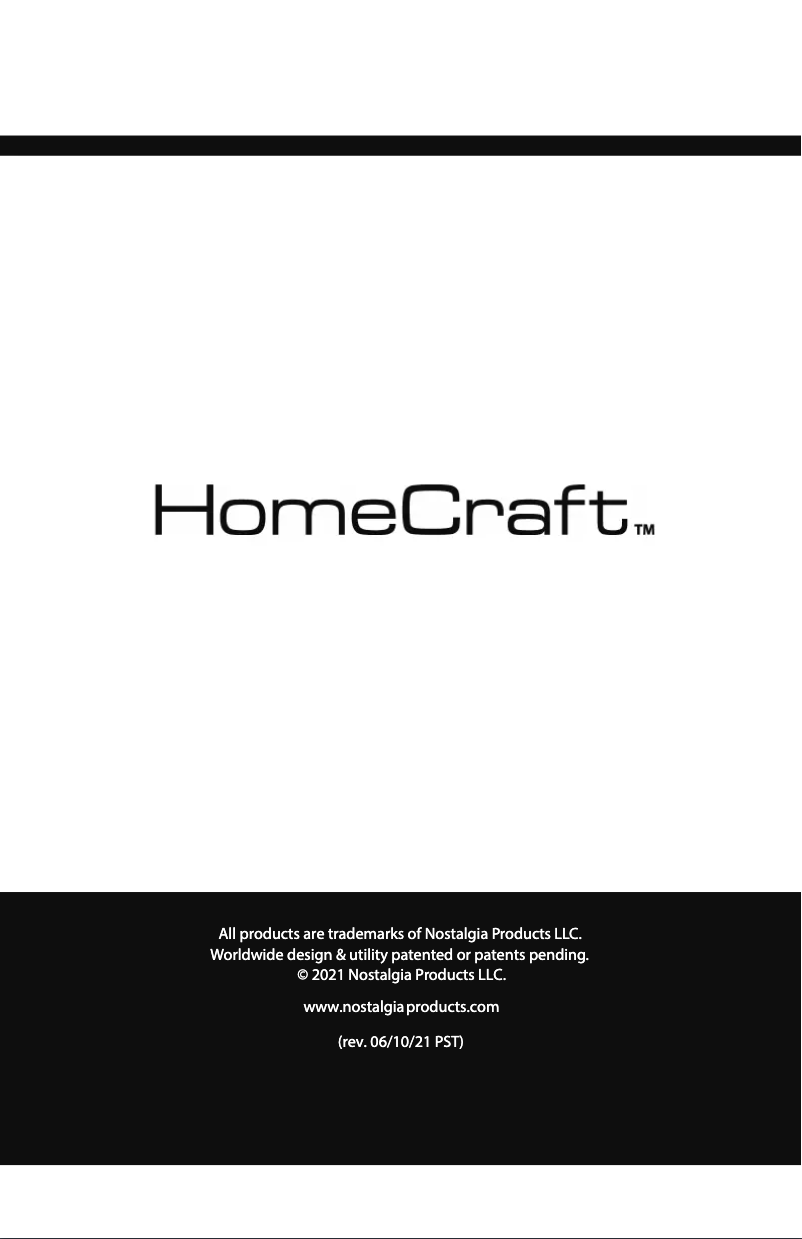 Page 1 de la notice Manuel utilisateur HomeCraft HMCRCT135WH