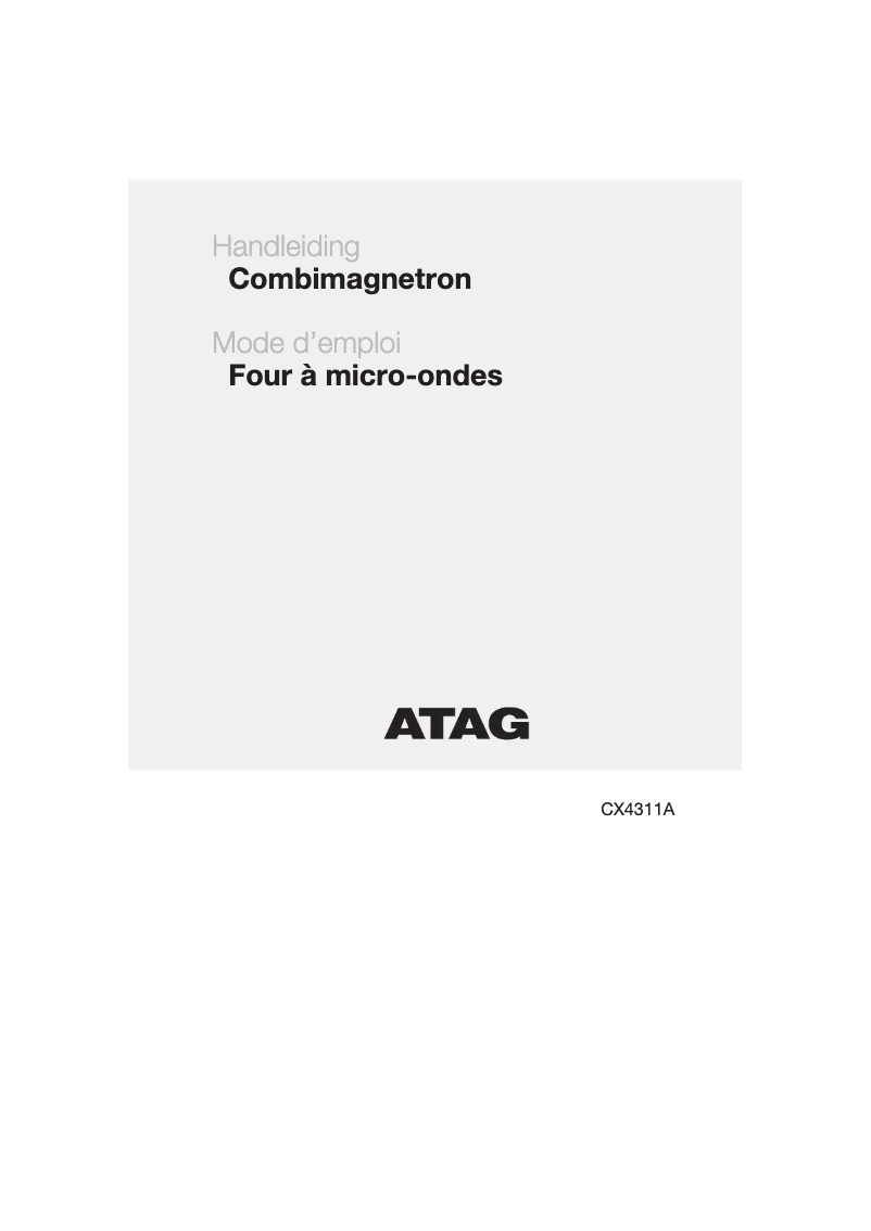 Page 1 de la notice Manuel utilisateur Atag CX4311A