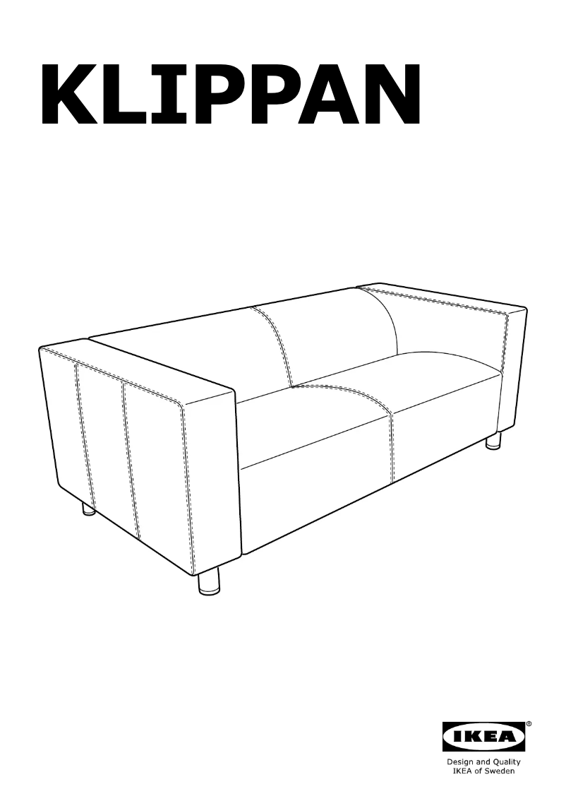 Page 1 de la notice Manuel utilisateur Ikea KLIPPAN 403.993.14