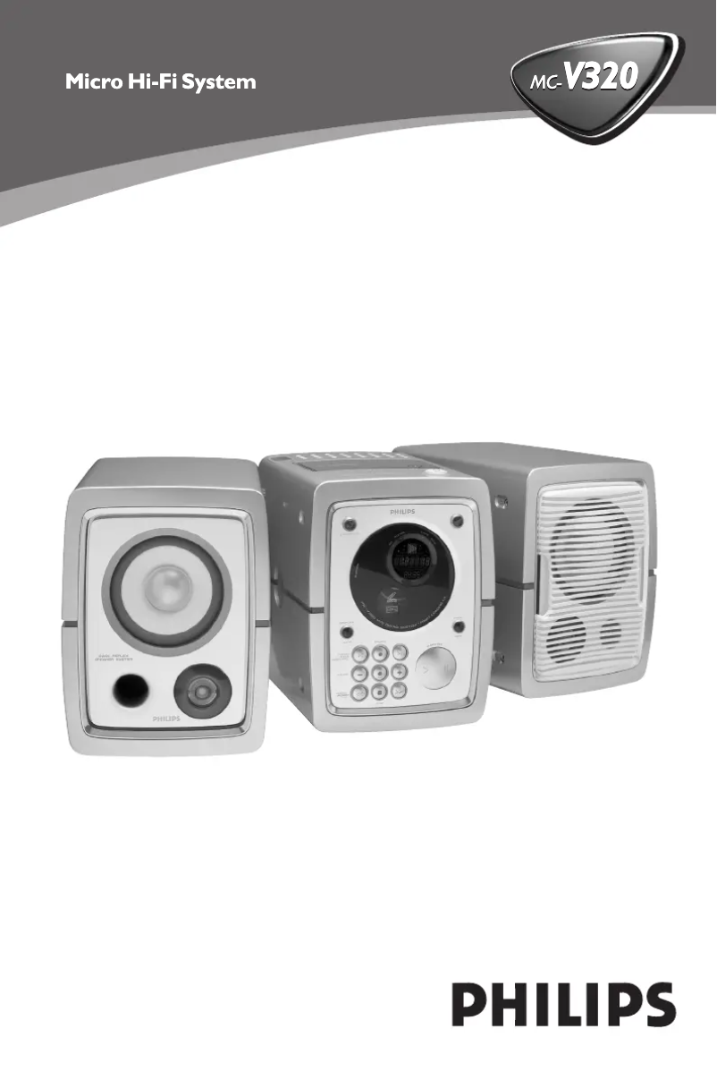 Page 1 of the manual User Manual Philips MC-V320