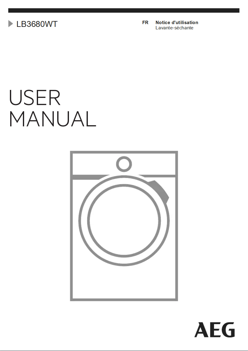 Image de la première page du manuel de l'appareil LB3680WT