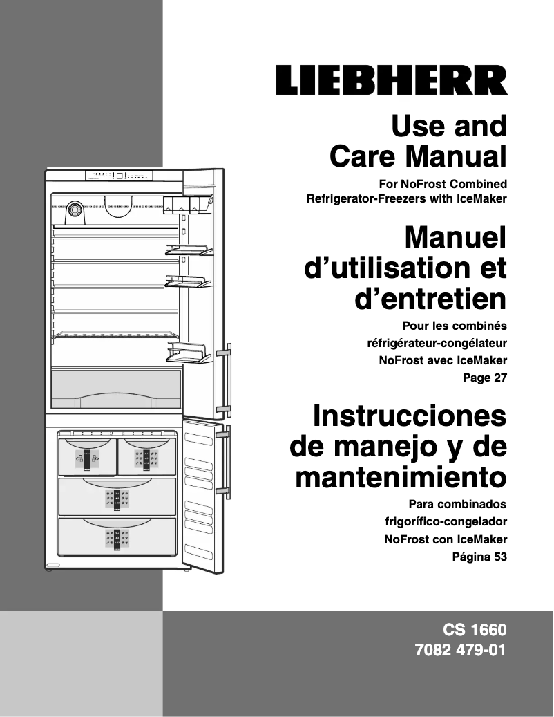 Page 1 de la notice Manuel utilisateur Liebherr CS 1660