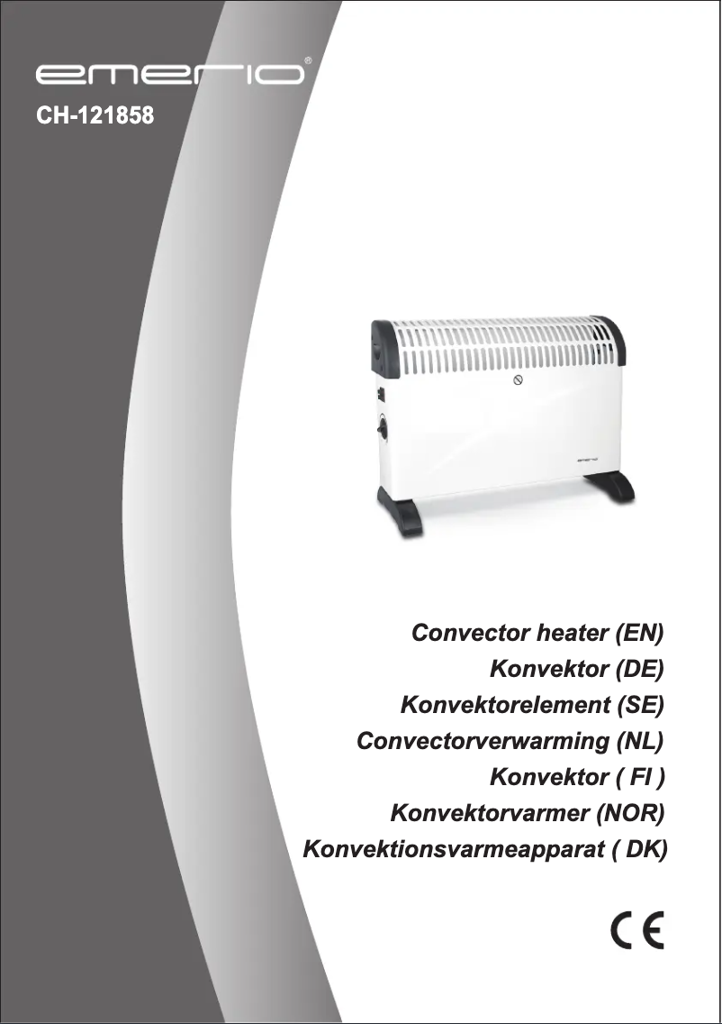 Page 1 de la notice Manuel utilisateur Emerio CH-121858