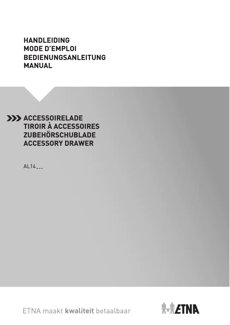 Page 1 de la notice Manuel utilisateur Etna AL14