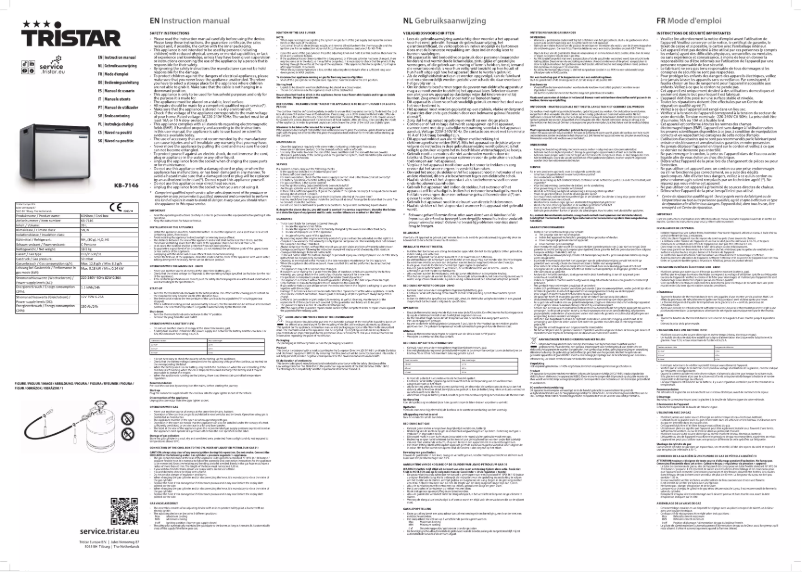 Página 1 del manual Manual de usuario TriStar KB-7146