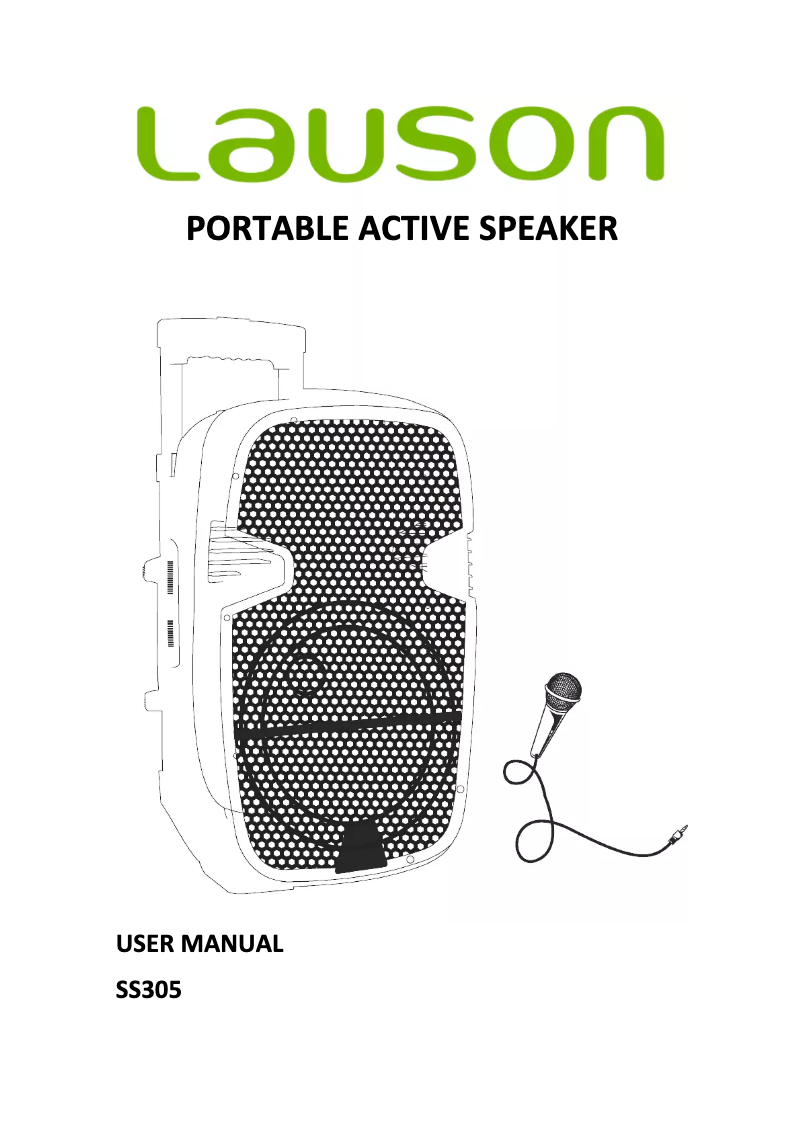 Page 1 de la notice Manuel utilisateur Lauson SS305