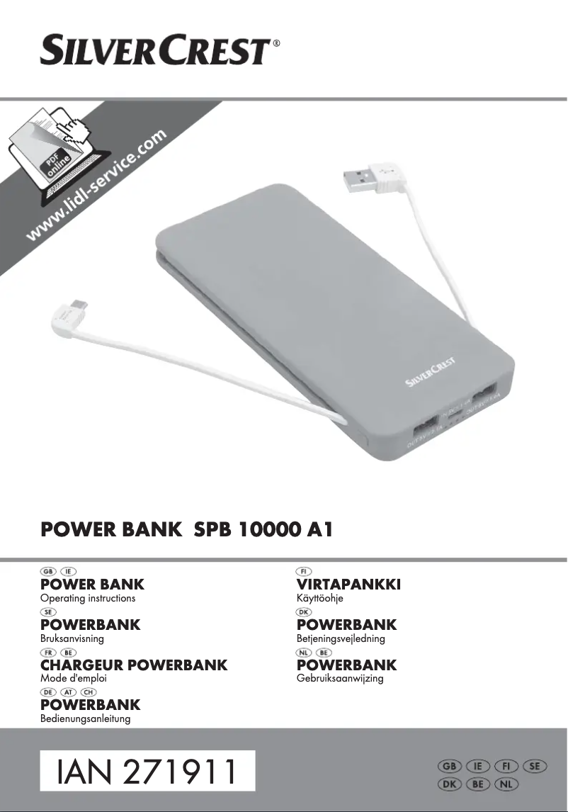 Page 1 de la notice Manuel utilisateur SilverCrest SPB 2600 C2