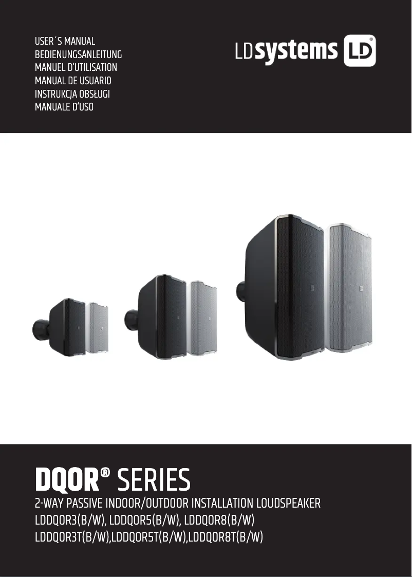Page 1 de la notice Manuel utilisateur LD Systems DQOR 5 B