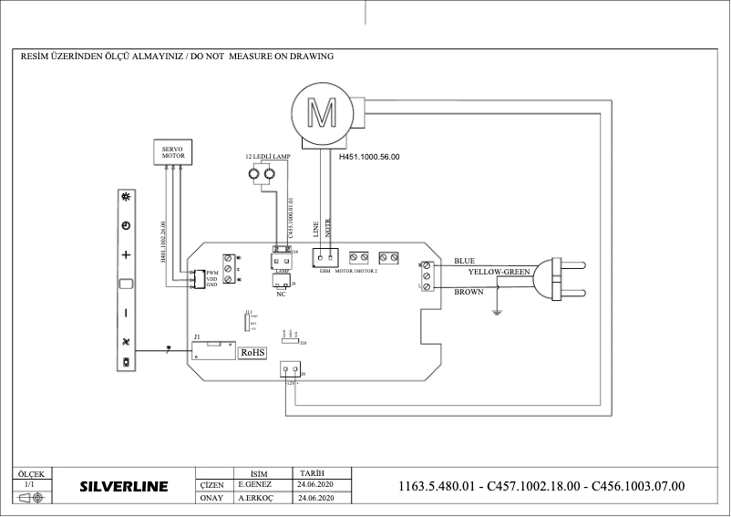 Page 1 de la notice Schéma de câblage Silverline SCV1160