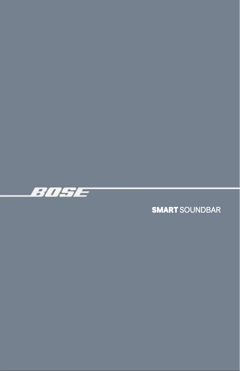 Page 1 de la notice Manuel utilisateur Bose Smart Soundbar