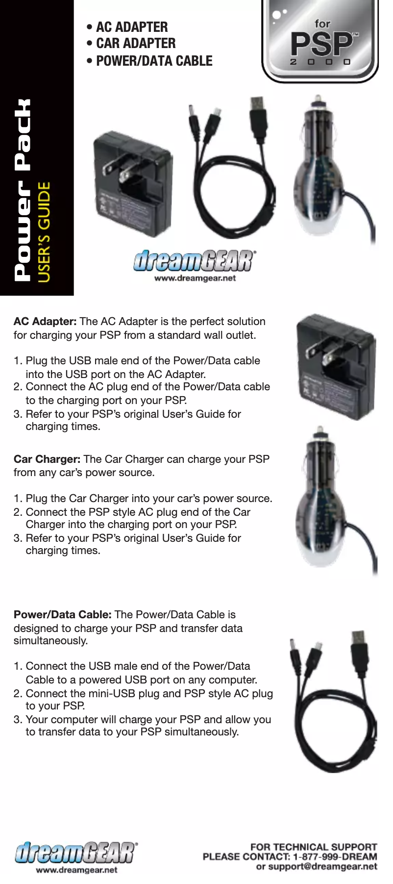 Page 1 de la notice Manuel utilisateur dreamGEAR DGPSPS-402