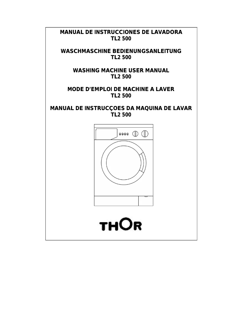 Página 1 del manual Manual de usuario Thor TL2 500