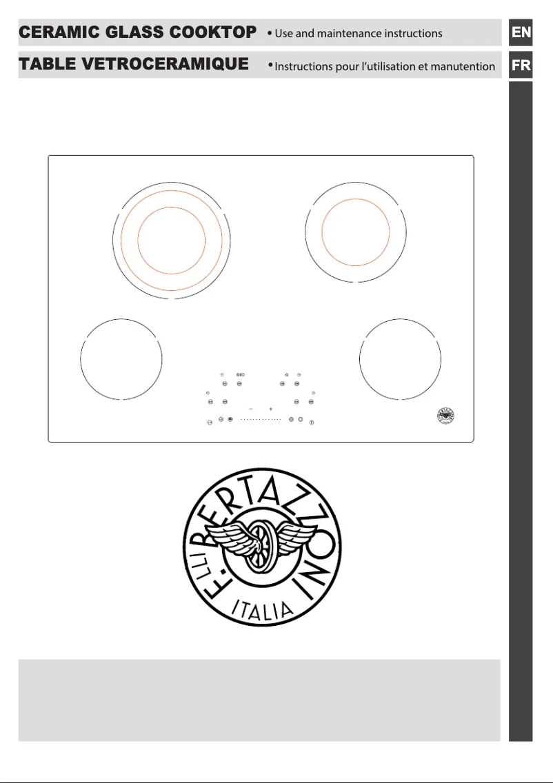 Page 1 de la notice Manuel utilisateur Bertazzoni PE304CER