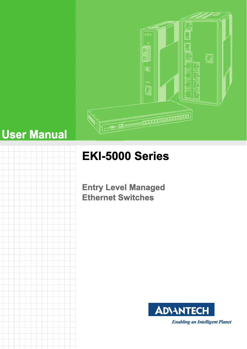 Página 1 del manual Manual de usuario Advantech EKI-5729FI-MB-AE