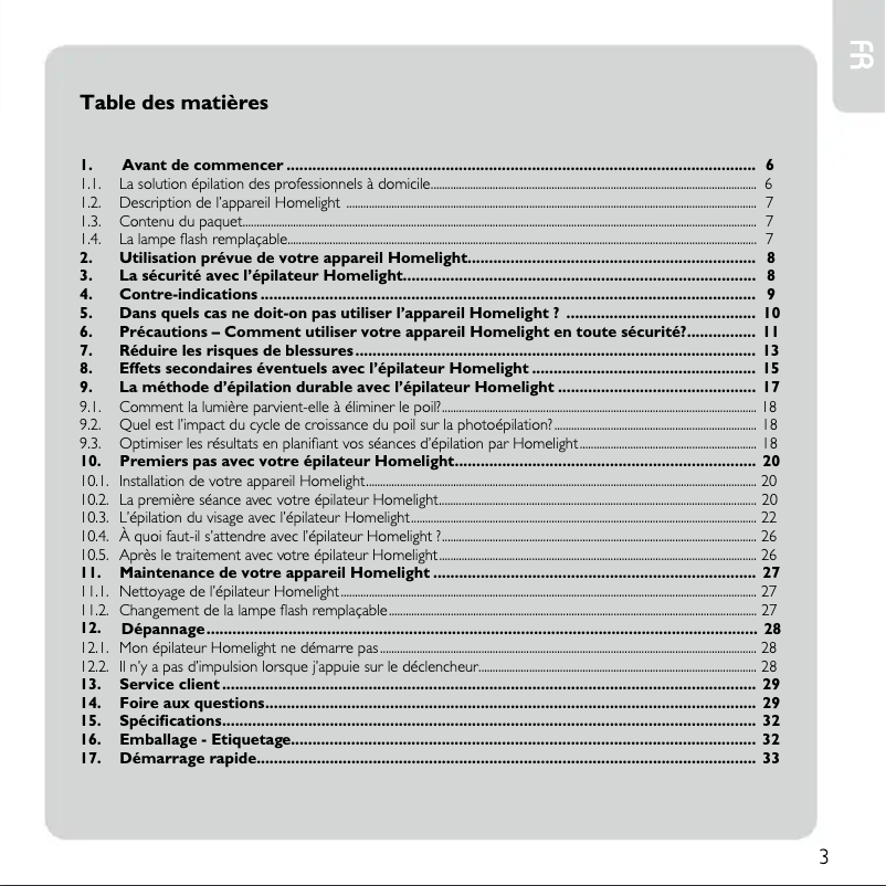 Page 1 de la notice Manuel utilisateur BaByliss G920E