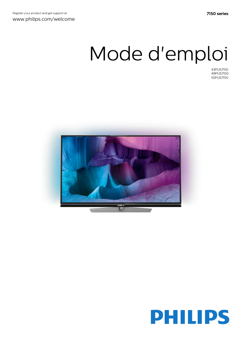 Page 1 of the manual User Manual Philips 7000 series 49PUS7150