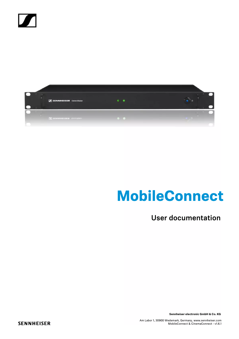 Page 1 de la notice Fiche technique Sennheiser MobileConnect