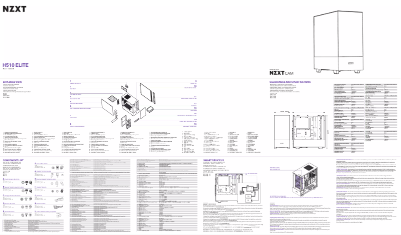 Page 1 of the manual User Manual NZXT H510 Elite