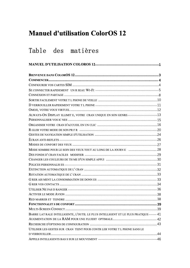 Imagen de la primera página del manual del dispositivo Find X5 Pro