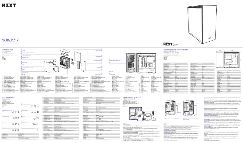 Page 1 de la notice Manuel utilisateur NZXT H710i